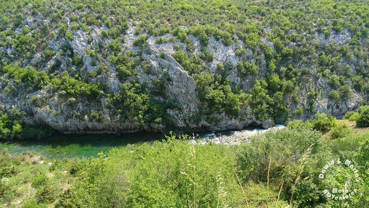 The Cetina River canyon bottom