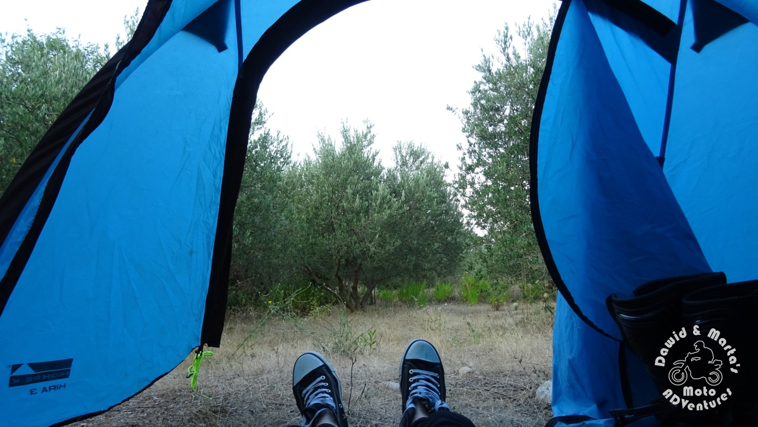 Wild camping near Croatian Raba, around the Neretva River wetlands