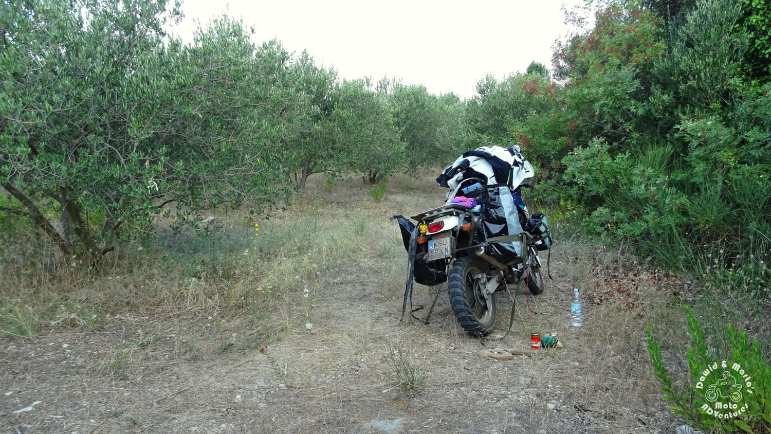 Africa Twin with luggage