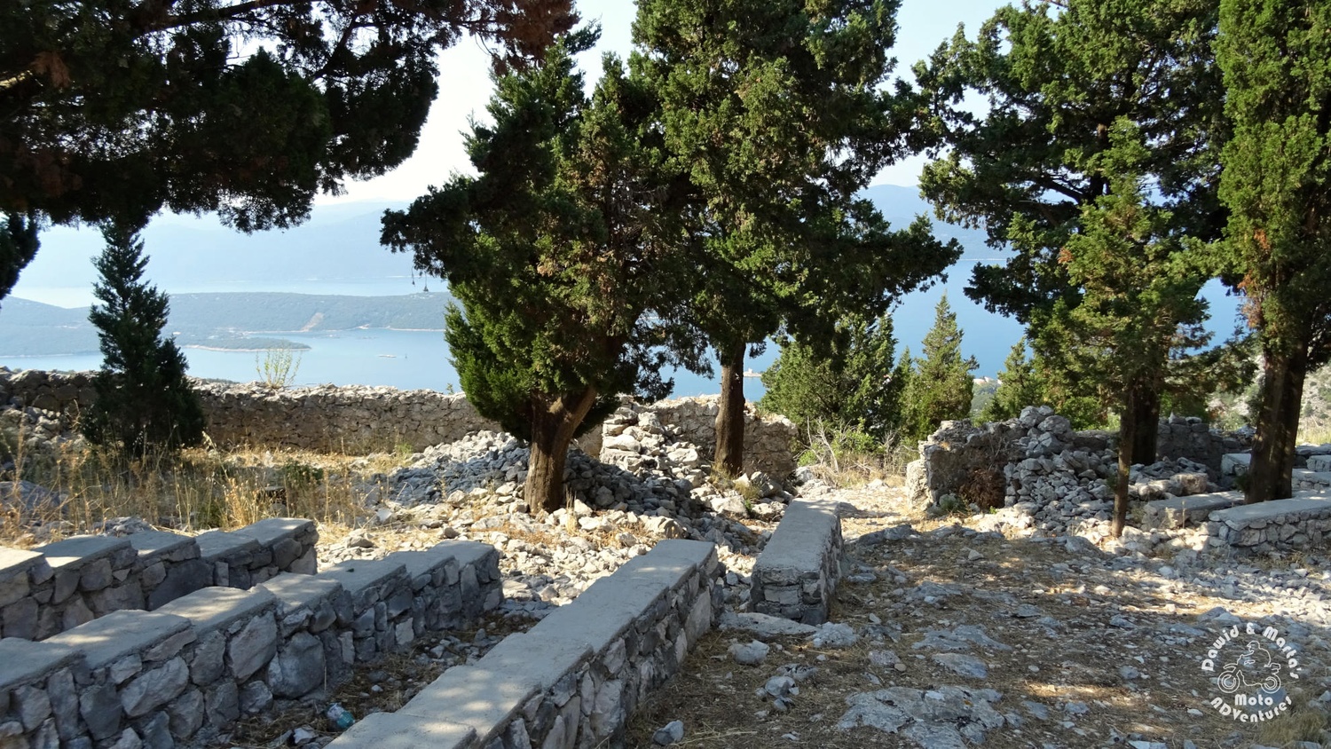 The Smrdan Grad lookout point on the Adriatic Sea