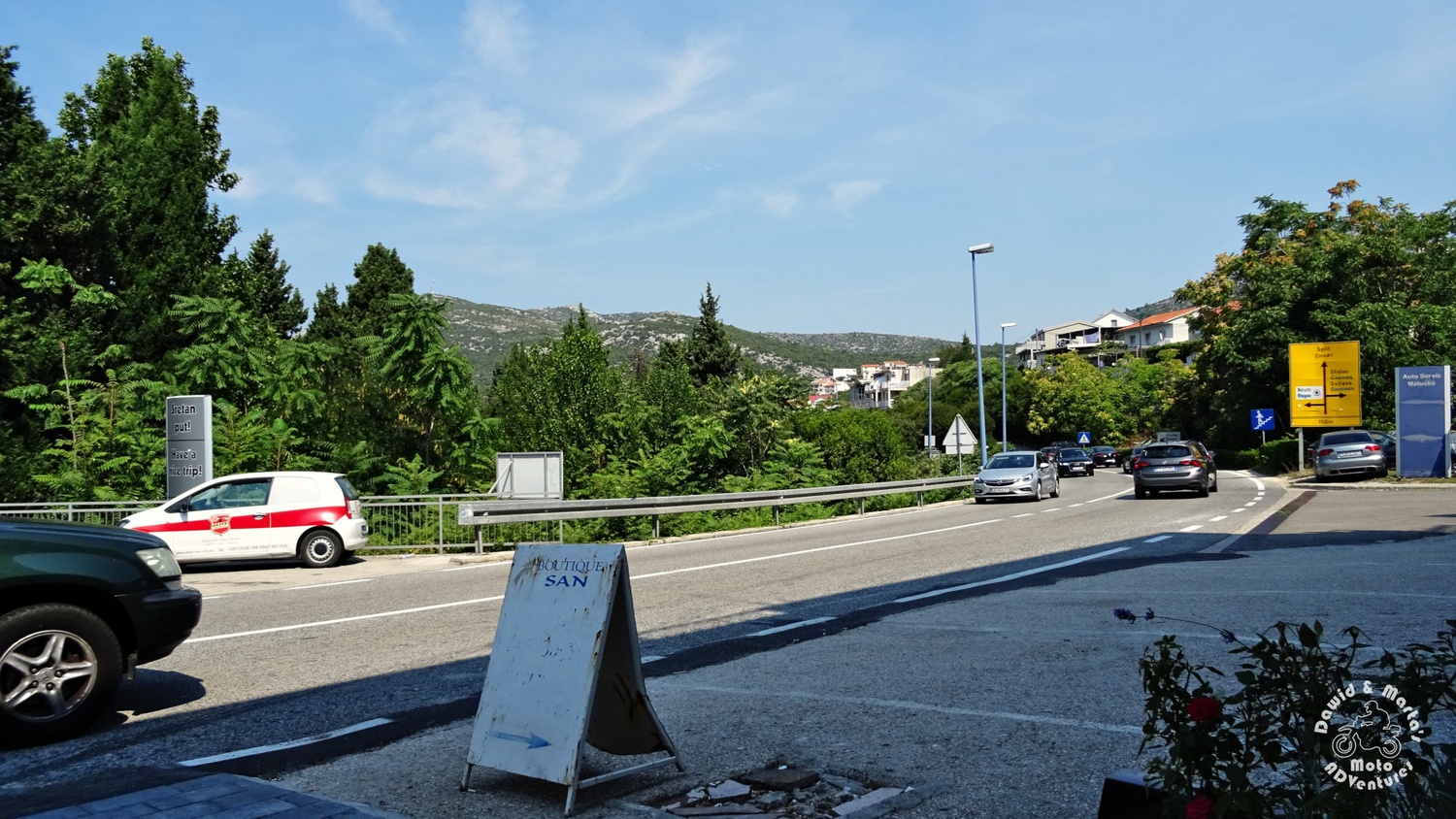 Adriatic Highway in Neum