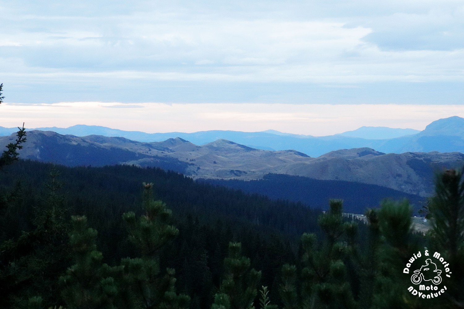 View on mountains surrounding the Tara Canyon