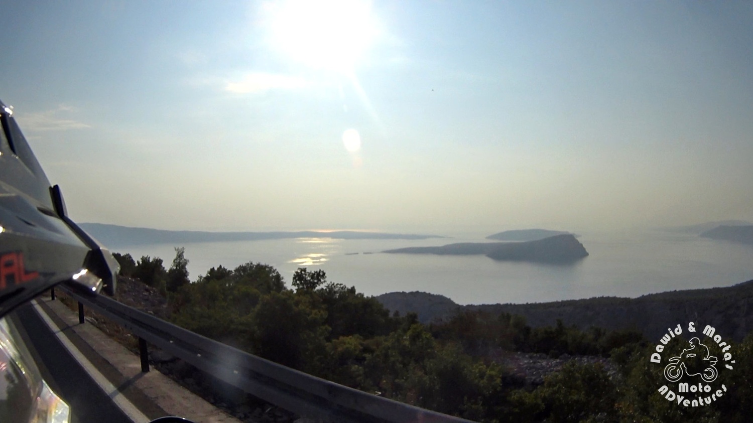 View from the Adriatic Highway on the Adriatic Sea