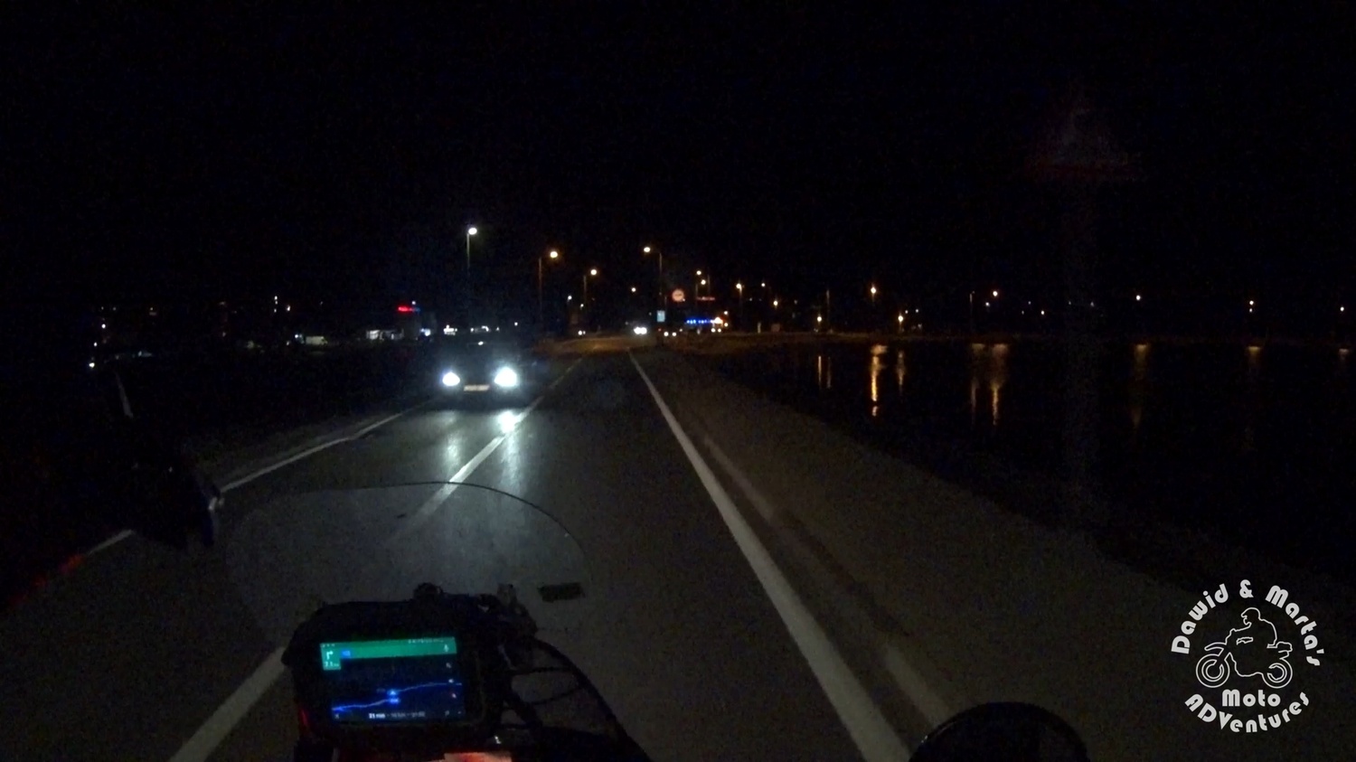 Riding the Pag Island by night