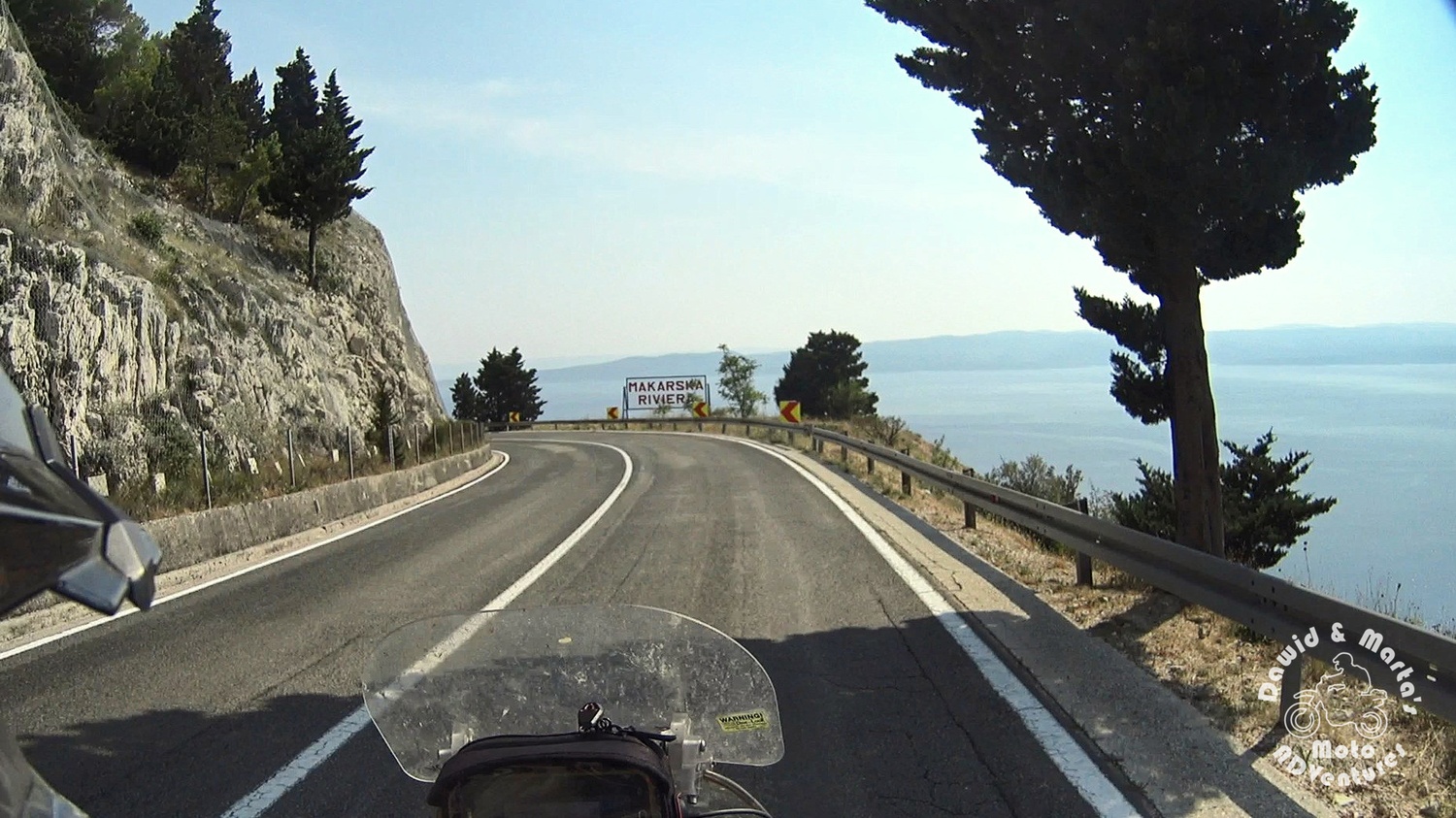 Makarska riviera sign at the Adriatic Highway