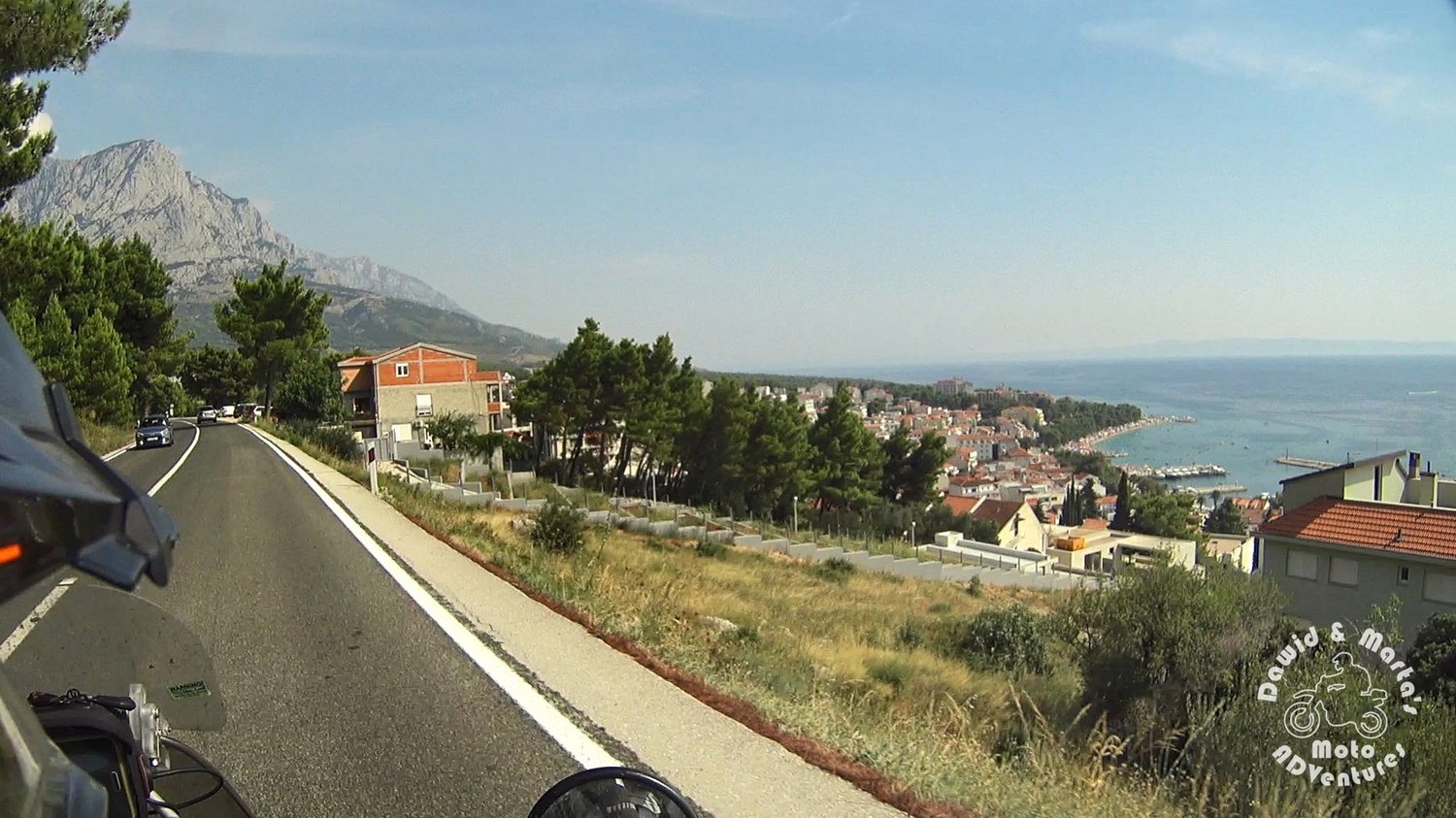 Baska Voda seen from the Adriatic Highway