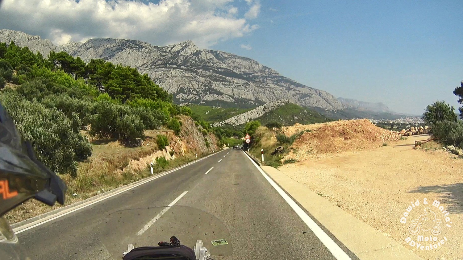 Adriatic Highway past Krvavica and before Makarska