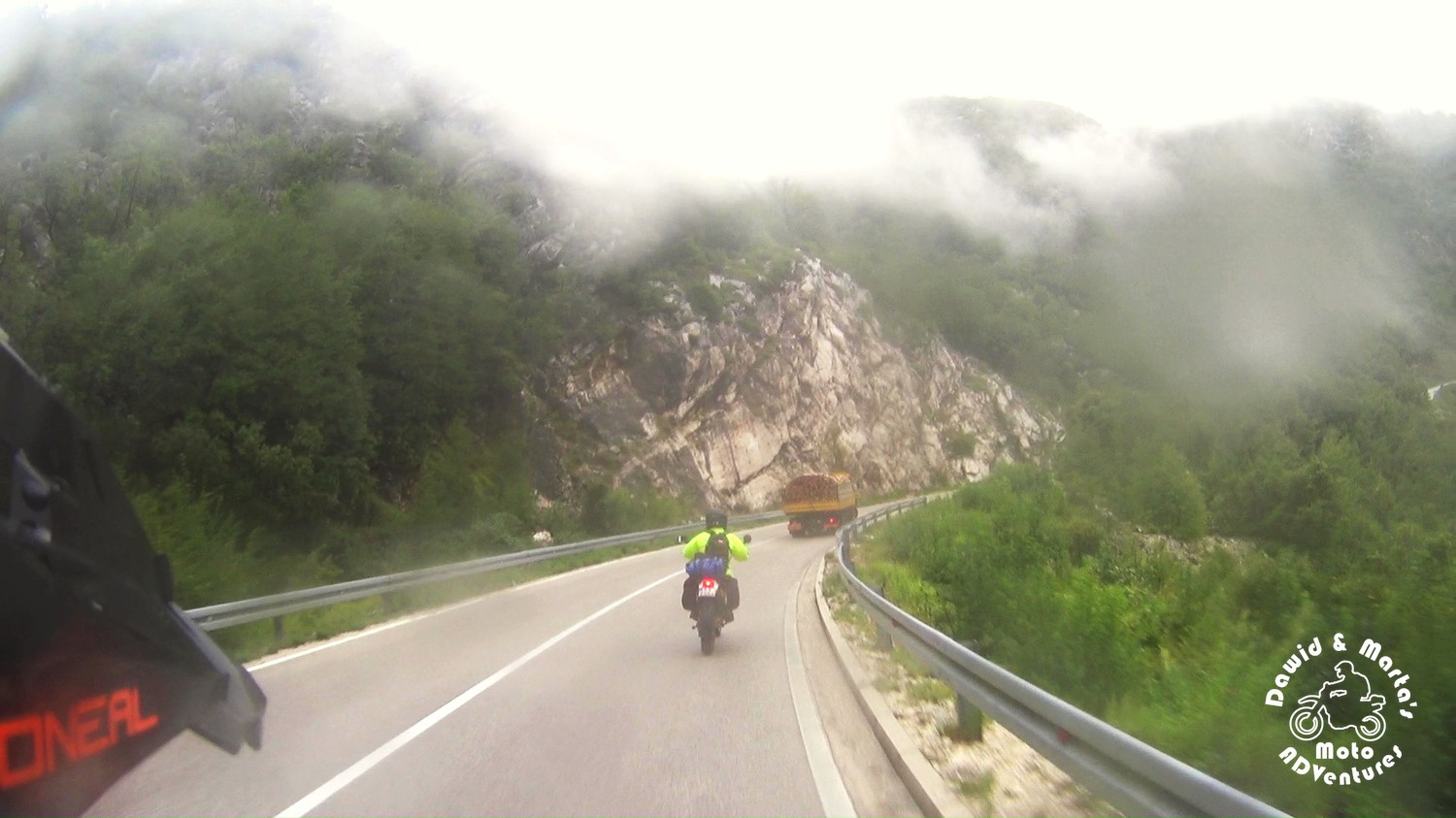Rocky mountains of P11 road in Montenegro