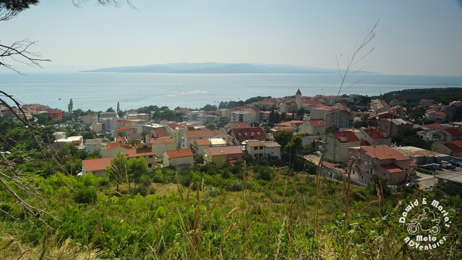 Promajna seen from the Adriatic Highway