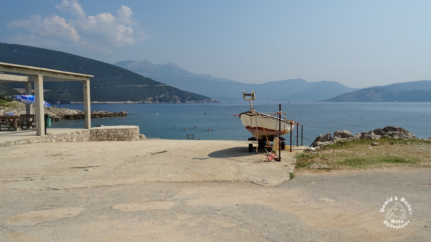View on the Kotor Bay entrance from the Gusar cafe at Prevlaka peninsula