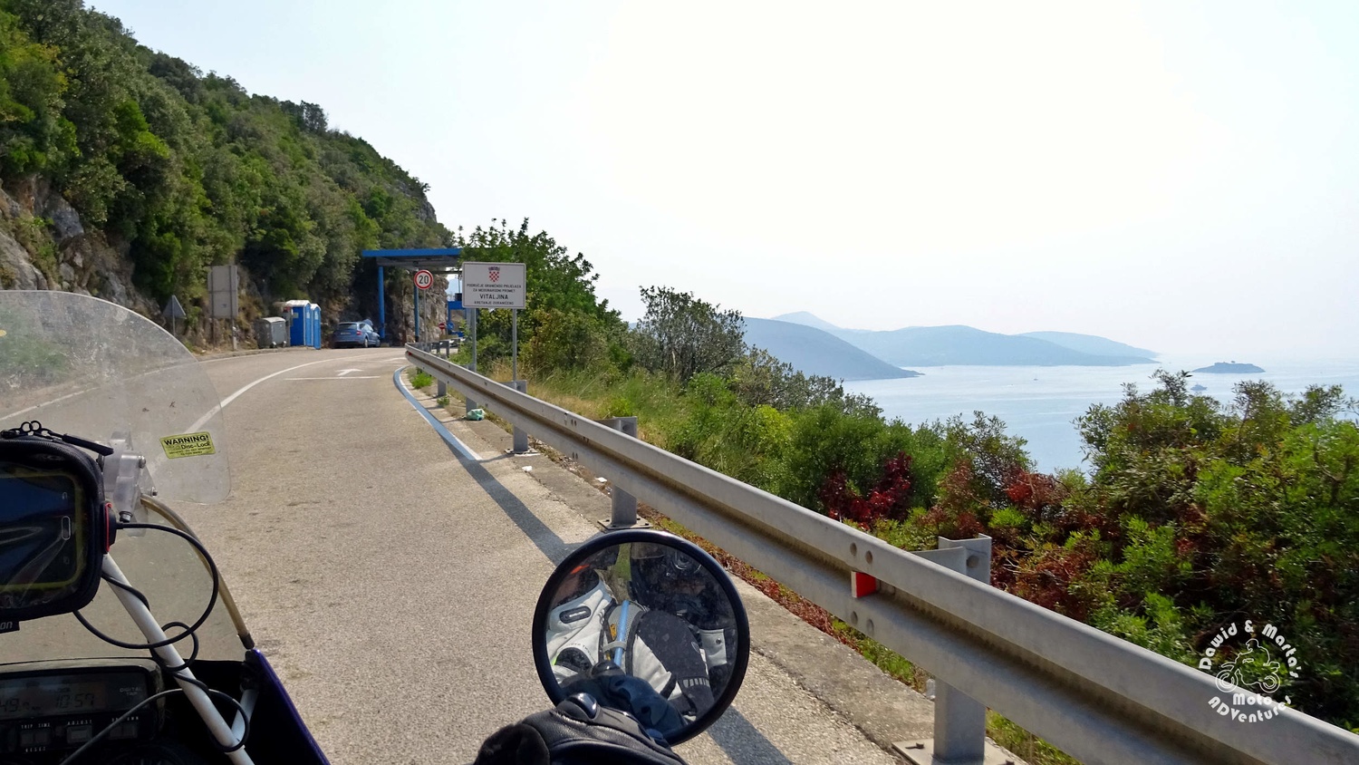 Croatia and Montenegro border crossing