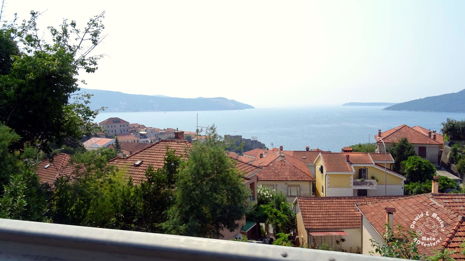 Glimpse at the Old Town of Herceg Novi from the Adriatic Highway