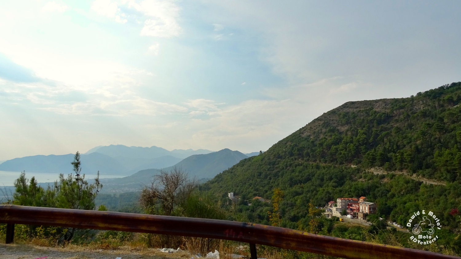 View from the road P22 in Montenegro
