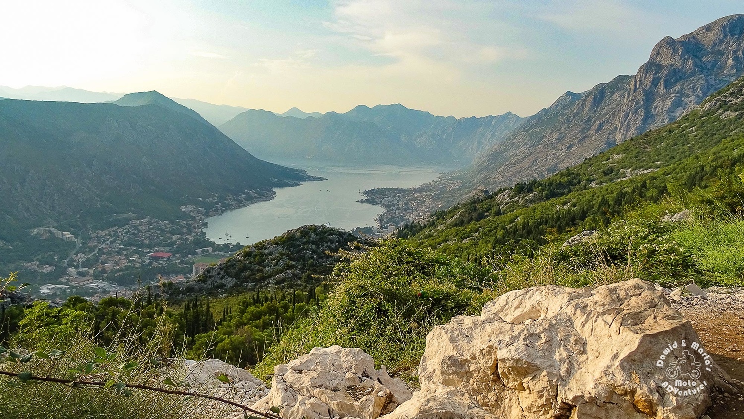 The Kotor Bay seen from the Kotor serpentines