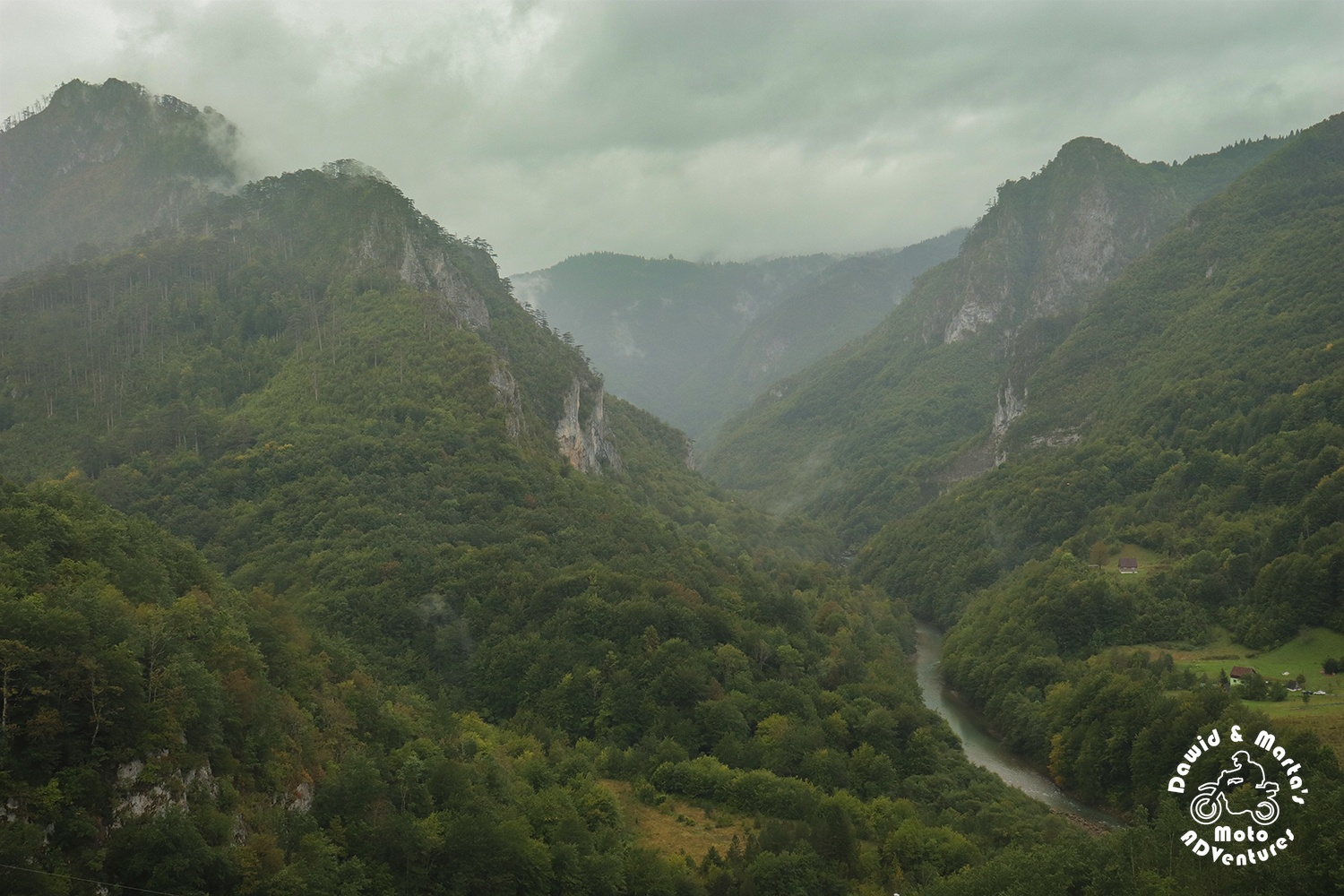 View on Tara River canyon from the Đurđevića Tara Bridge
