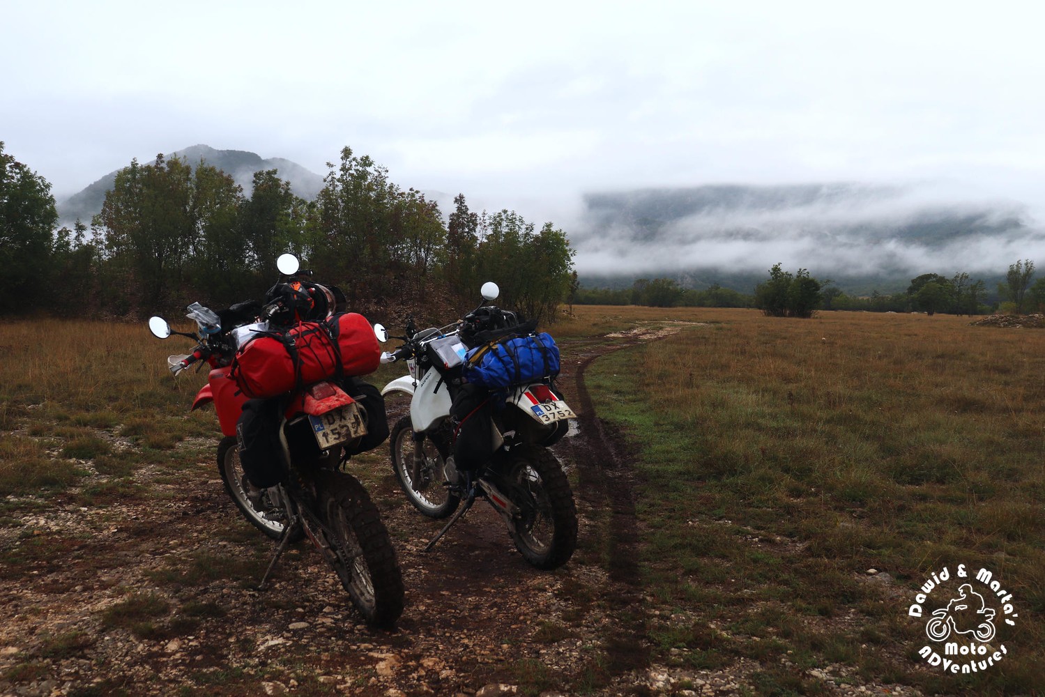 XR400 and DR350 in Montenegro near Orjen and Lovcen mountain ranges