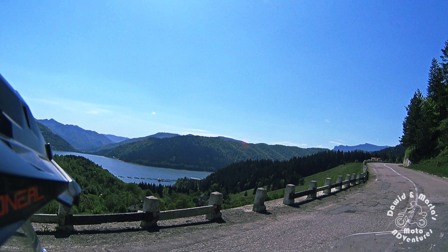 View on the Bicaz Lake from the road