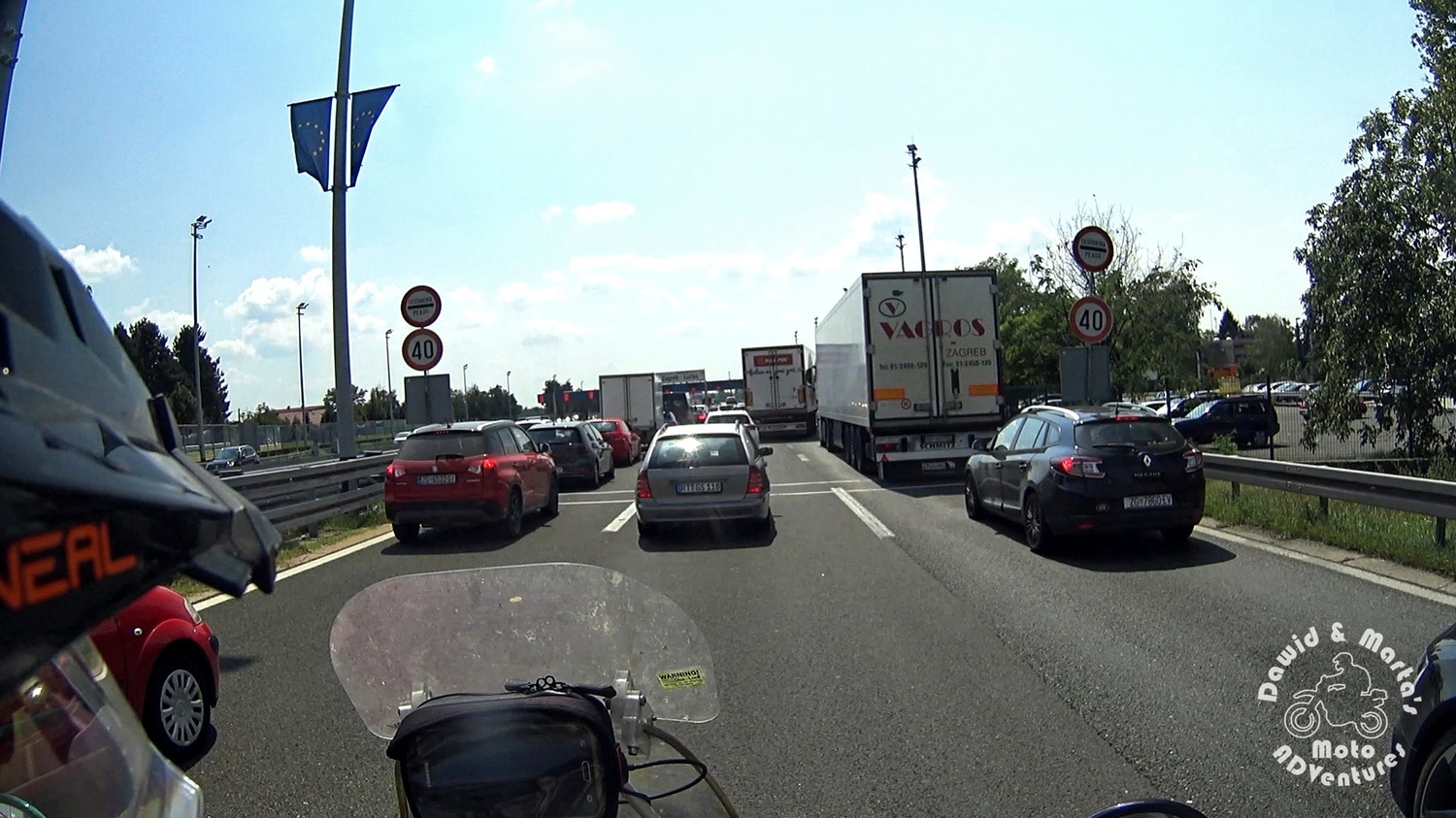 Traffic jam near Zagreb