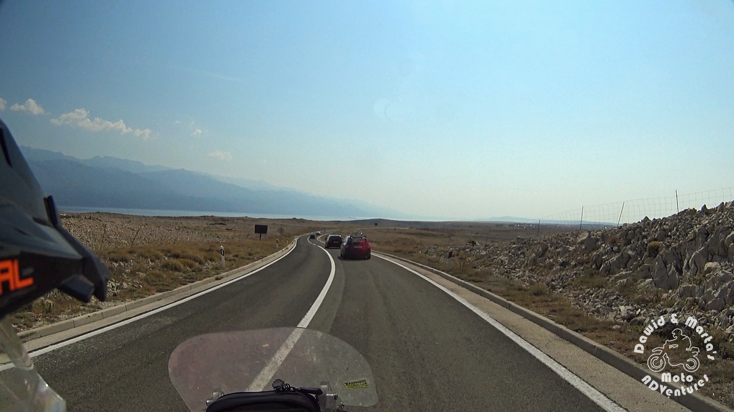 The Croatia Pag Island road 106 barren landscape
