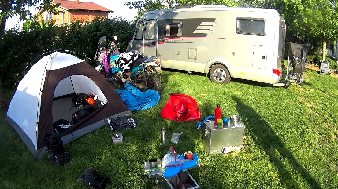 leaving Minis Camping