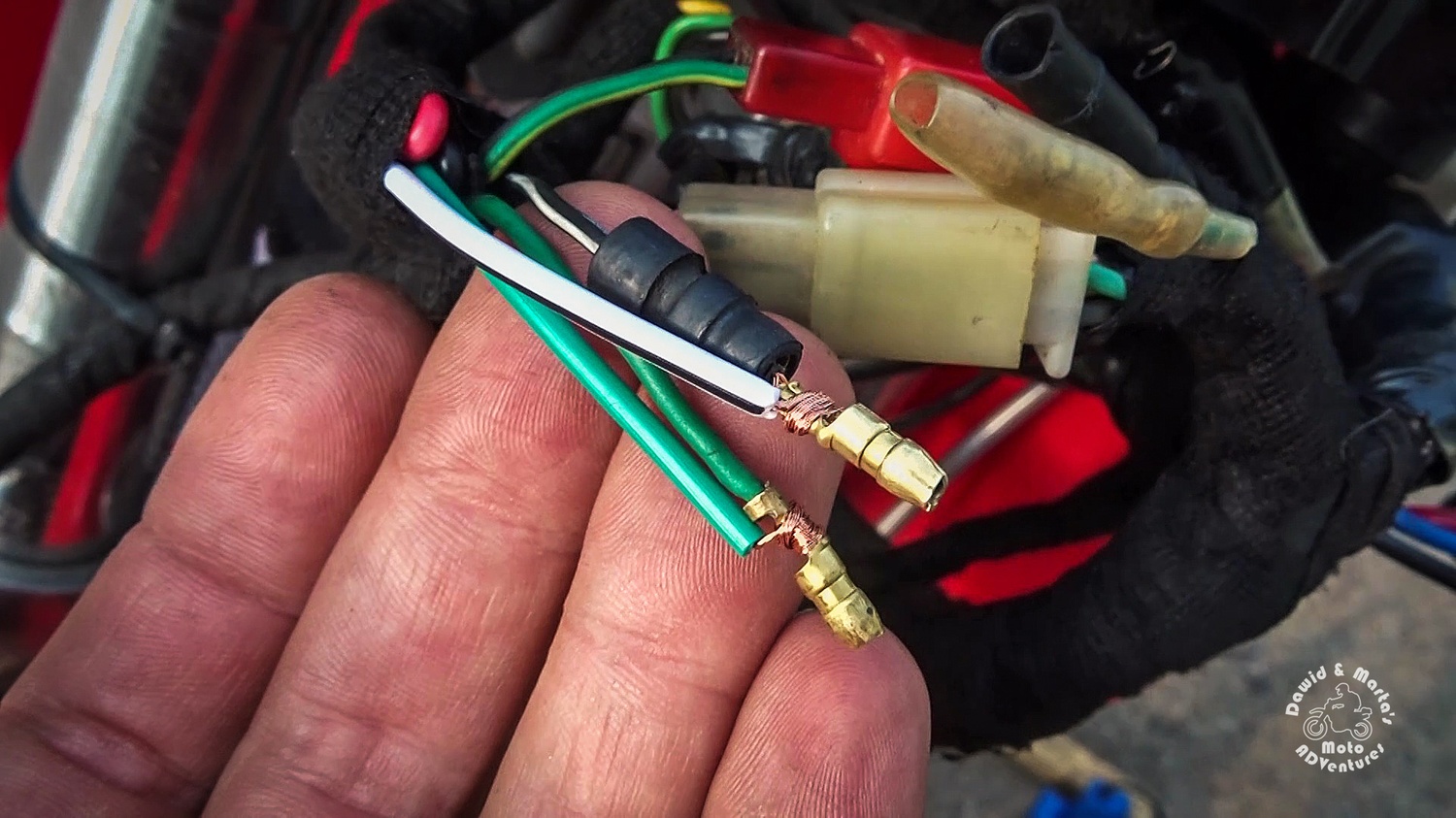 Soldering ignition switch in Honda XR400