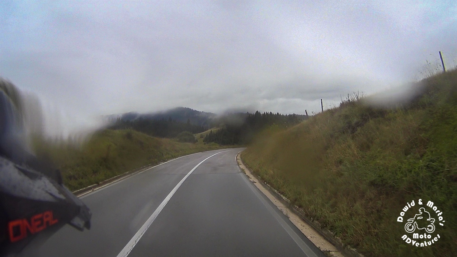 Foggy road P4 from Pljevlja to Zabljak