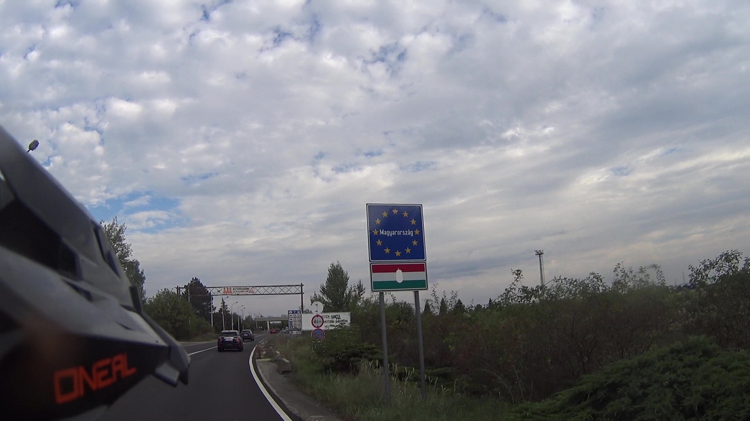 Border crossing in Hungary Mikloshami Ut