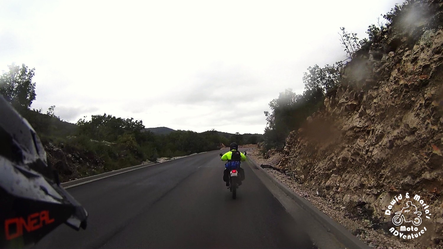 M6 road in Montenegro on motorcycle