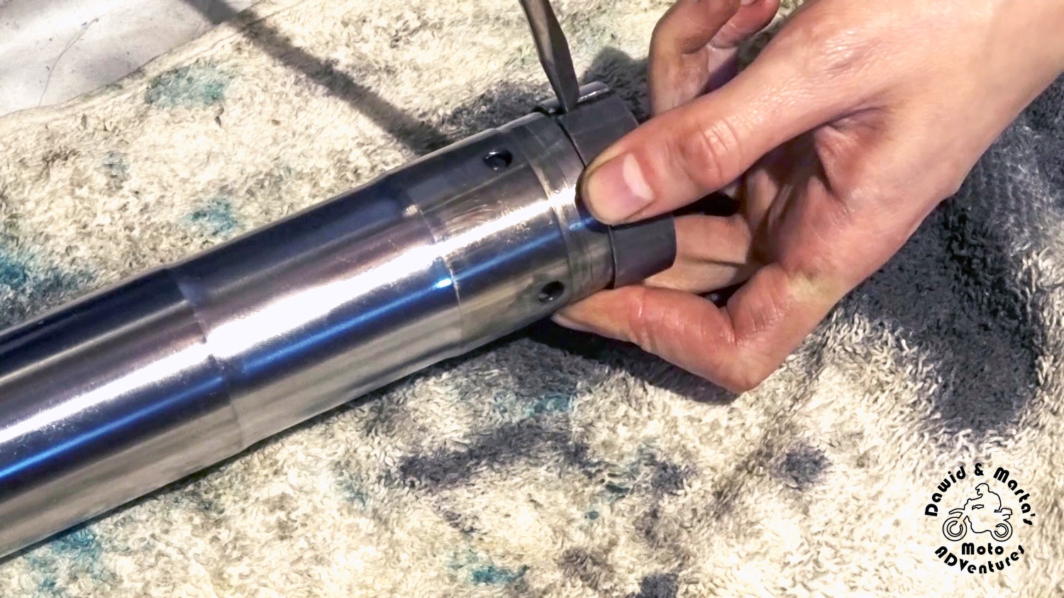 removing the second bushing from the fork tube